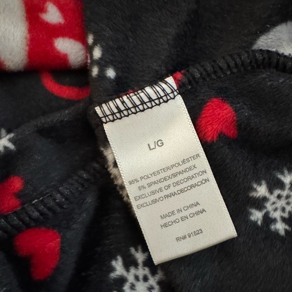 Jacklyn Intimates - Cozy Black Pajamas with Cocoa Cup Pattern - Picture 7 of 7